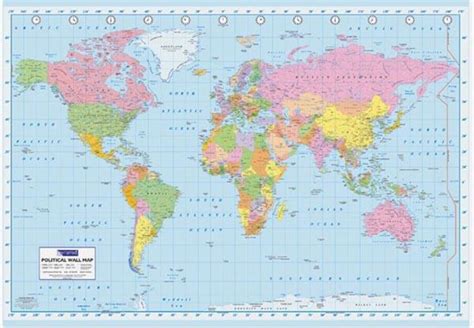 In this video we will learn about all the geographical landforms, physical features & terminology that exist on earth. World Map Geography Atlas Educational Earth Political Classroom Poster 36x24 inch - Walmart.com ...