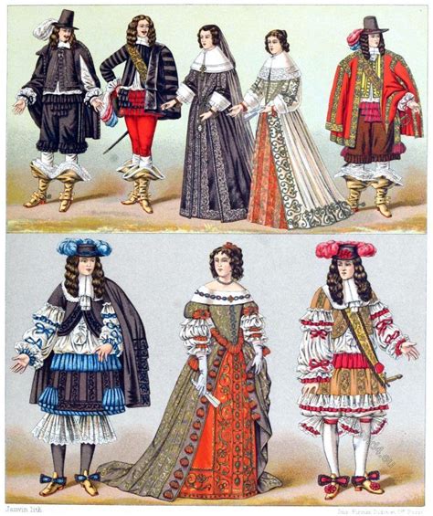 The Costumes Of The Aristocracy The Kings Of Fashion France 17th