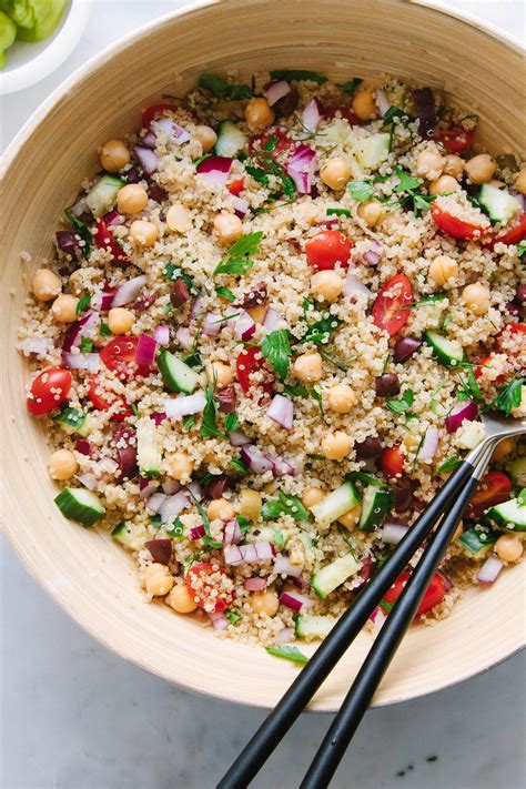 Greek Chickpea And Quinoa Salad The Simple Veganista