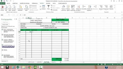 Factura De Venta En Excel Sample Excel Templates
