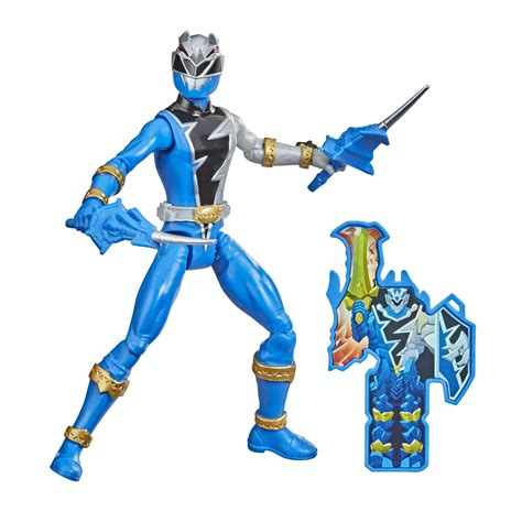 Power Rangers Dino Fury Blue Ranger 6-Inch Action Figure with Dino Fury