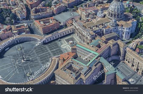 St Peters Basilica Vatican Birds Eye Stock Photo 1490169980 Shutterstock