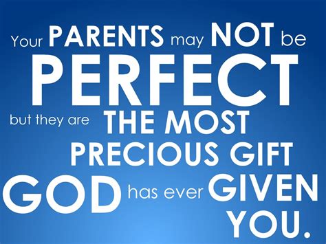 Nobody on earth can ever love you more than your parents. Your Parents May Not Be Perfect ~ Family Quote - Quotespictures.com