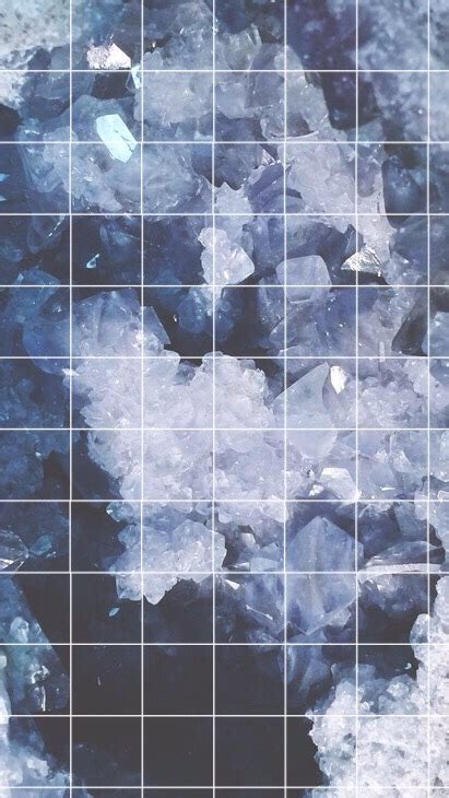 Aesthetic Background Blue Crystals Diamonds Image