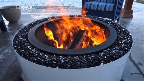 These massive packs of eco smokeless heat logs work in fire pits or chimineas and the smokeless coal ovals are perfect for commercial users, or those of us who have a large fuel storage area that may also have a biomass. Luxeve Smoke Less Fire Pit - Raw Footage - YouTube