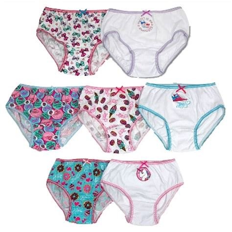 Jojo Siwa Jojo Siwa Girls Underwear 7 Pack Cotton Brief Panties