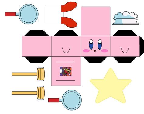 Kirby By Hollowkingking On Deviantart Paper Doll Template Papercraft