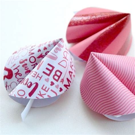 Fun Paper Fortune Cookies For Valentines Day Valentine Day Crafts