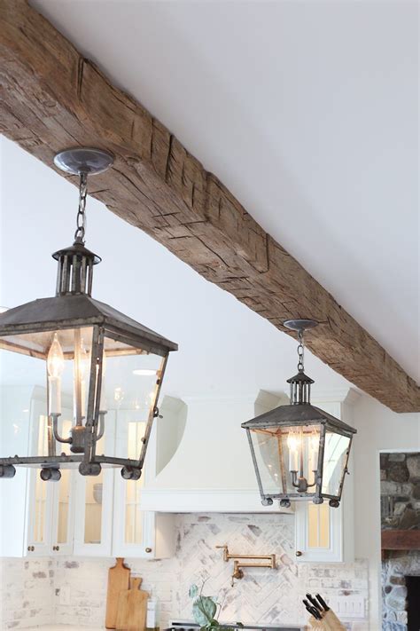 House Update Real Antique Wood Ceiling Beam Lindsay Marcella Wood