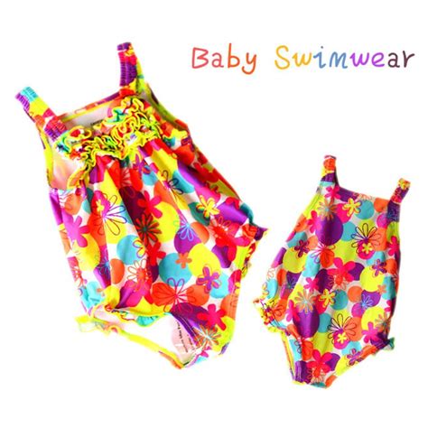 2015summer Style Newborn Baby Girl Summer Swimwear One Piece Floral