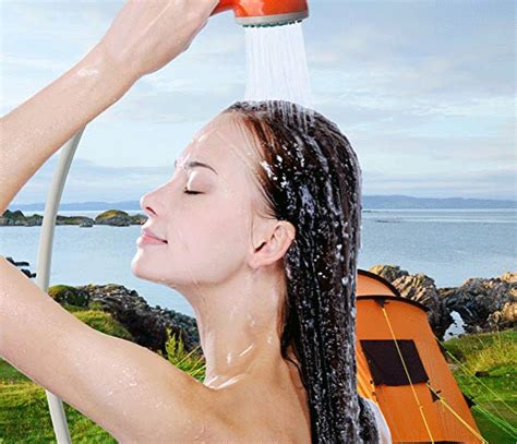Portable Outdoor Shower Rechargeable Get Your Geek On Now Geeky