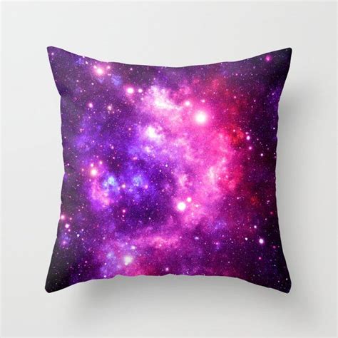 An Image Of The Galactic Sky With Stars And Planets On It Throw Pillow