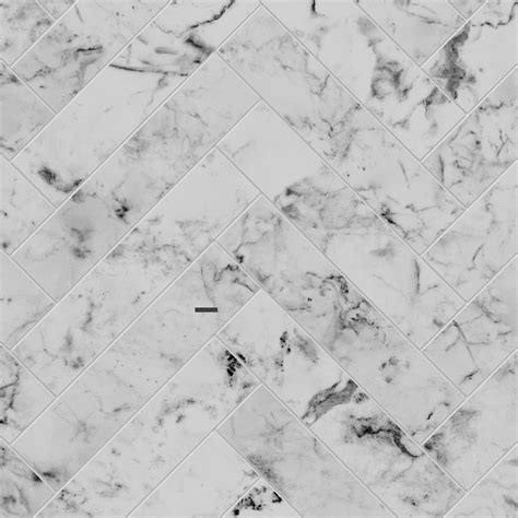 Carrara Marble Herringbone