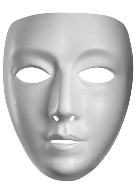 Blank White Mask Female Mask Drama Masks Blank Mask