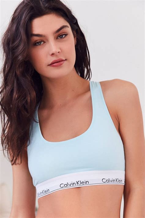 Slide View 5 Calvin Klein Modern Cotton Racerback Bralette Calvin Klein Bralette Calvin Klein