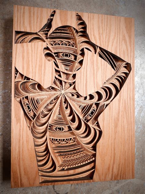 Mesmerizing Laser Cut Wood Wall Art Feature Layers Of