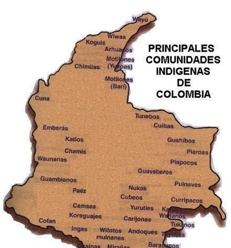 pueblos indígenas de colombia tribus de colombia