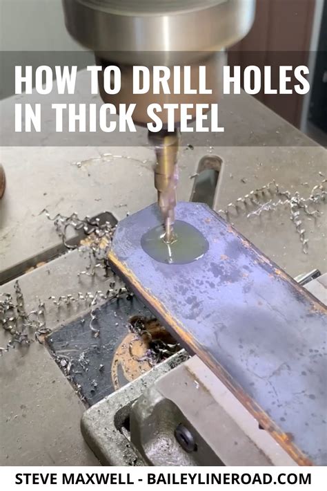 How To Drill Holes In Thick Steel Baileylineroad In Drill Steel Holes