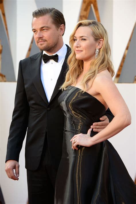 I was, like probably all the women in this audience are about leonardo dicaprio initially, i thought, 'ah! Leonardo DiCaprio and Kate Winslet will never let go of ...