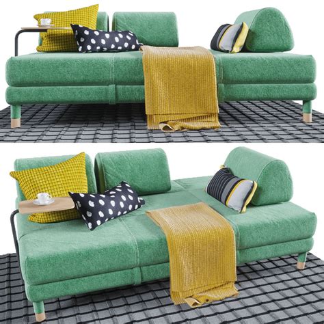At scs we have a full range of comfortable sofa beds in all shapes, sizes, colours and materials all chosen to offer a comfortable. 3D model FLOTTEBO Sofa-bed with side table | CGTrader