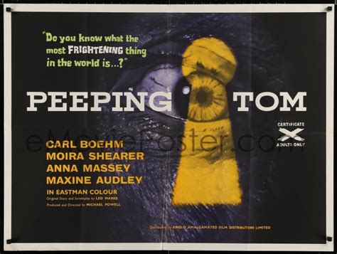 Emovieposter Com Y Peeping Tom British Quad Michael Powell