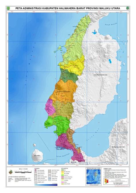 Administrasi Kabupaten Halmahera Barat Peta Geografi Indonesia