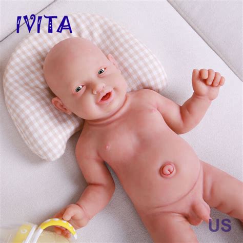 Ivita Bebe Reborn Baby Boy Doll Full Body Silicone Vinyl Infant