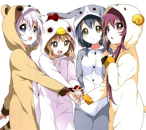 4 Anime Girls Best Friends 4 Ever Friends Other And Anime Background
