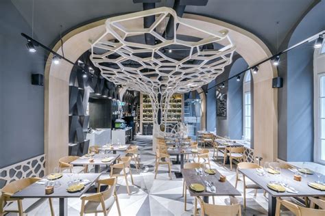 Textúra Restaurant Interior In Budapest Hungary E Architect