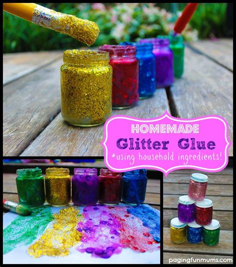 Homemade Glitter Glue Uses Standard Household Ingredients Craft