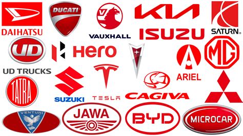 Top Red Logos Of Car Brands
