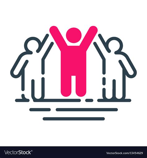 Motivation Concept Teamwork Career Icon Business Vector Image