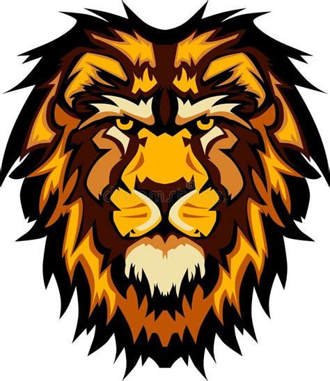 Lion Head Graphic Mascot Vector Image Stock Vector Image 20880119
