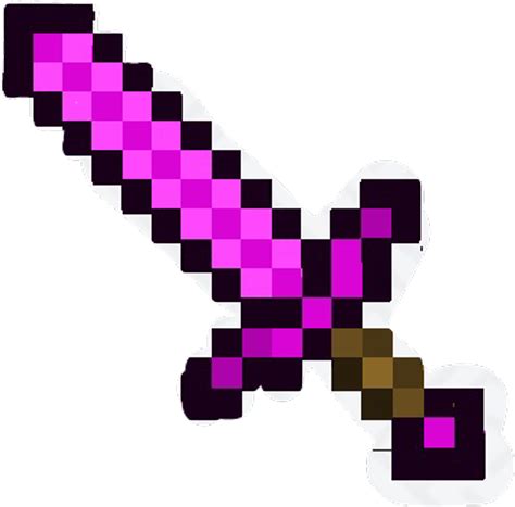 Free Minecraft Diamond Sword Png Images With Transparent Backgrounds