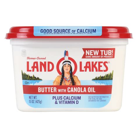 Land Olakes With Canola Oil Butter 15 Oz