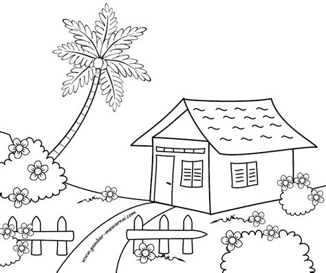 Sketsa Rumah Sederhana Di Desa Homecare24