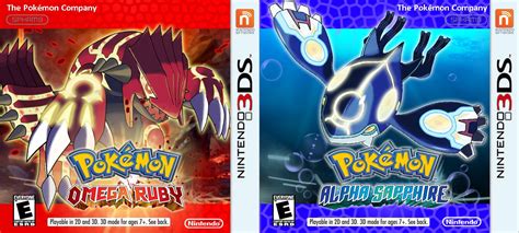 Viewing Full Size Pokemon Omega Ruby And Alpha Sapphire Boxart Box Cover