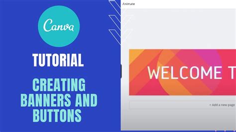 Canva Creating Banners And Buttons For Canvas Youtube