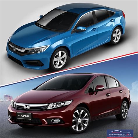 Comparison Between The 9th And 10th Generation Honda Civic Pakwheels Blog