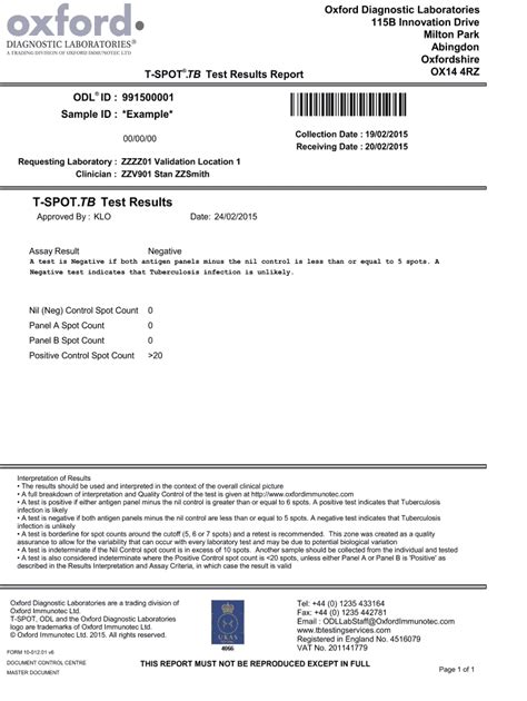 Fillable Online Tb Test Results Report Fax Email Print Pdffiller