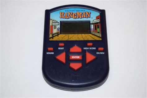 Hangman Milton Bradley 1995 Lcd Electronic Handheld Video Game Ebay