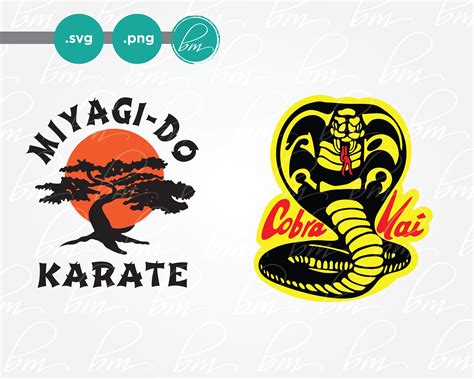 Cobra Kai And Miyagi Do Karate Svg And Png Karate Kid Svg Etsy Canada