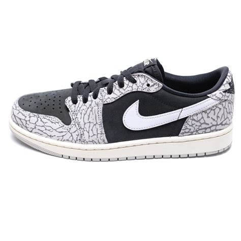 Air Jordan 1 Low Og Black Cement And Sneakerbox