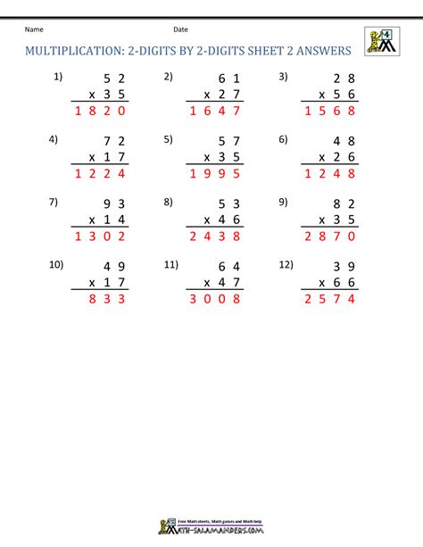 Free 4th mental multiplication worksheets, including multiplication tables and multiplication facts practice, multiplying single digit numbers by whole tens or whole hundreds, missing factor questions and multiplying in sample grade 4 multiplication worksheet. Multiplication Sheets 4th Grade