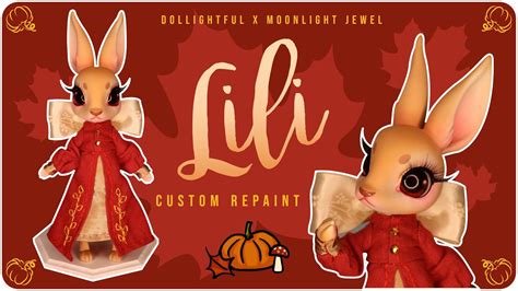 Custom Bjd Repaint Lili The Autumn Bun Dollightful Bunny Bjd Youtube