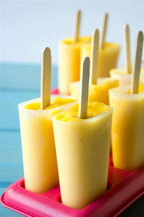 These are high fiber, high protein, low in fat and absolutely delicious cookies that make a terrific snack. Mango Peach Popsicles | Recipe | Healthy snacks, Peach ...