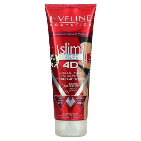 slim extreme 4d concentrated fat burning thermo activator 8 8 fl oz 250 ml eveline
