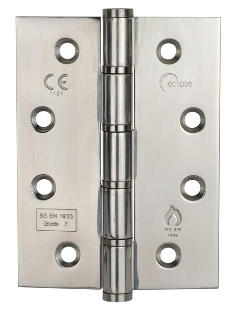 102x76mm Grade 7 Stainless Steel Washered Hinge Eclipse