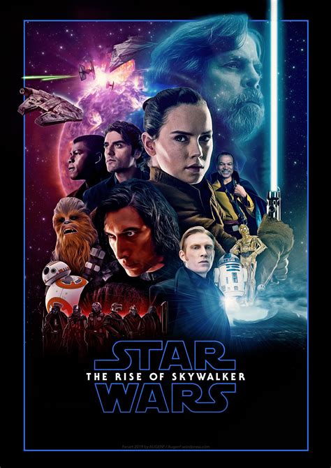 Star Wars The Rise Of Skywalker Fanart Poster By Uebelator Rstarwars