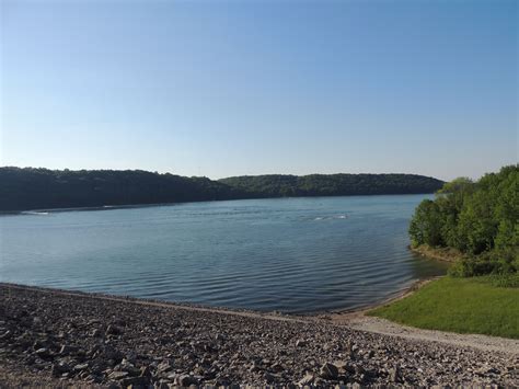 Brookville Lake Franklin County Indiana Looking From Dam Area